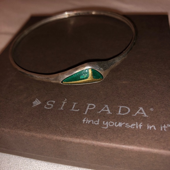 Silpada .925 Encore Patina Bangle - Picture 2 of 6